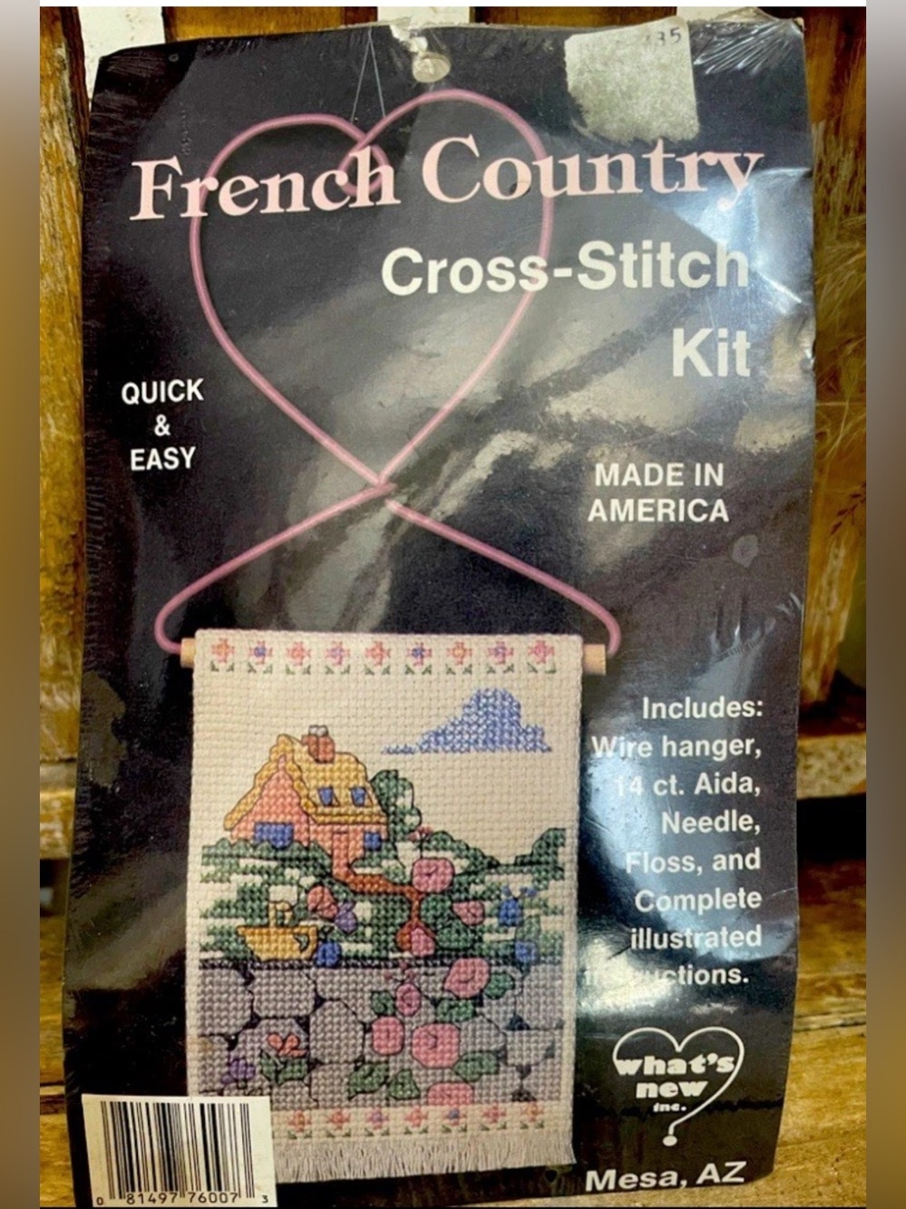 What’s New French Country Cross Stitch Kit Country Cottage NIP